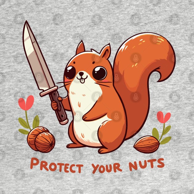 Squirrel Protect Your Nuts by katzura